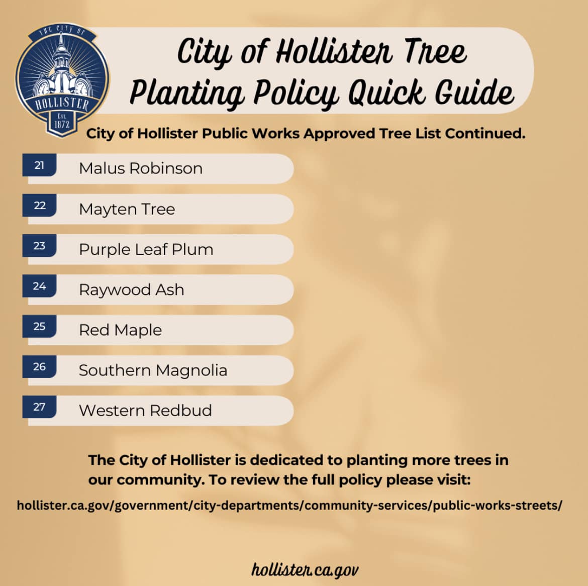 tree planting policy 2
